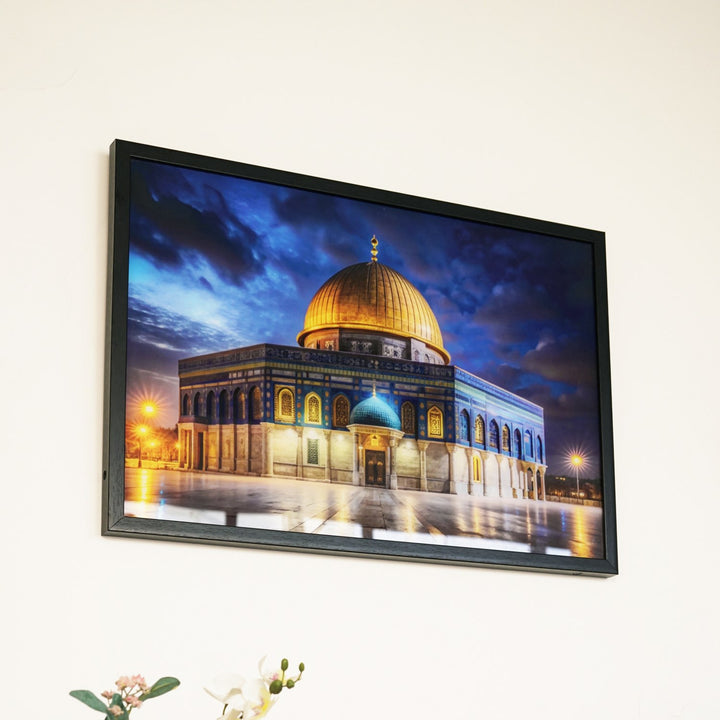 mescid-i-aksa-led-isikla-parlayan-uv-baskili-tablo-islamicwallarttr