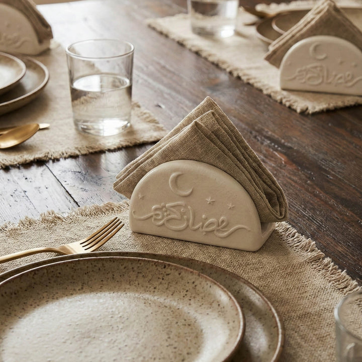 Ramazan Kerim Masaüstü Peçetelik - Modern İslami Taş Sofra Aksesuarı