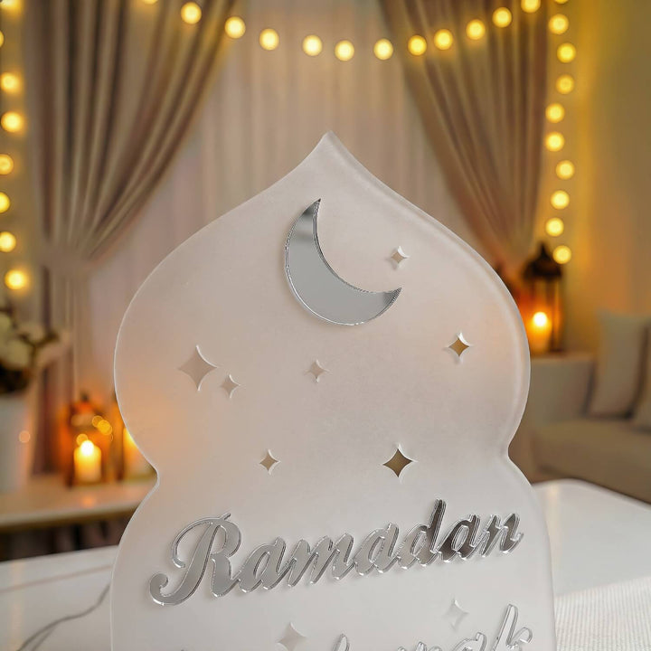 Ramazan Mübarek Akrilik Masa Üstü Dekor - Modern İslami Tasarım