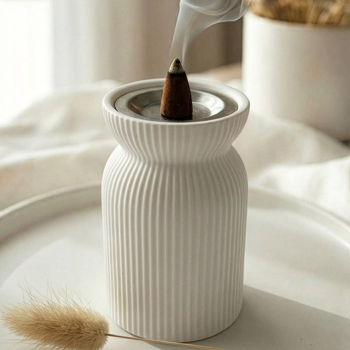 Taş Buhurdanlık Seti - 3'lü Minimalist Tasarım Tütsülük