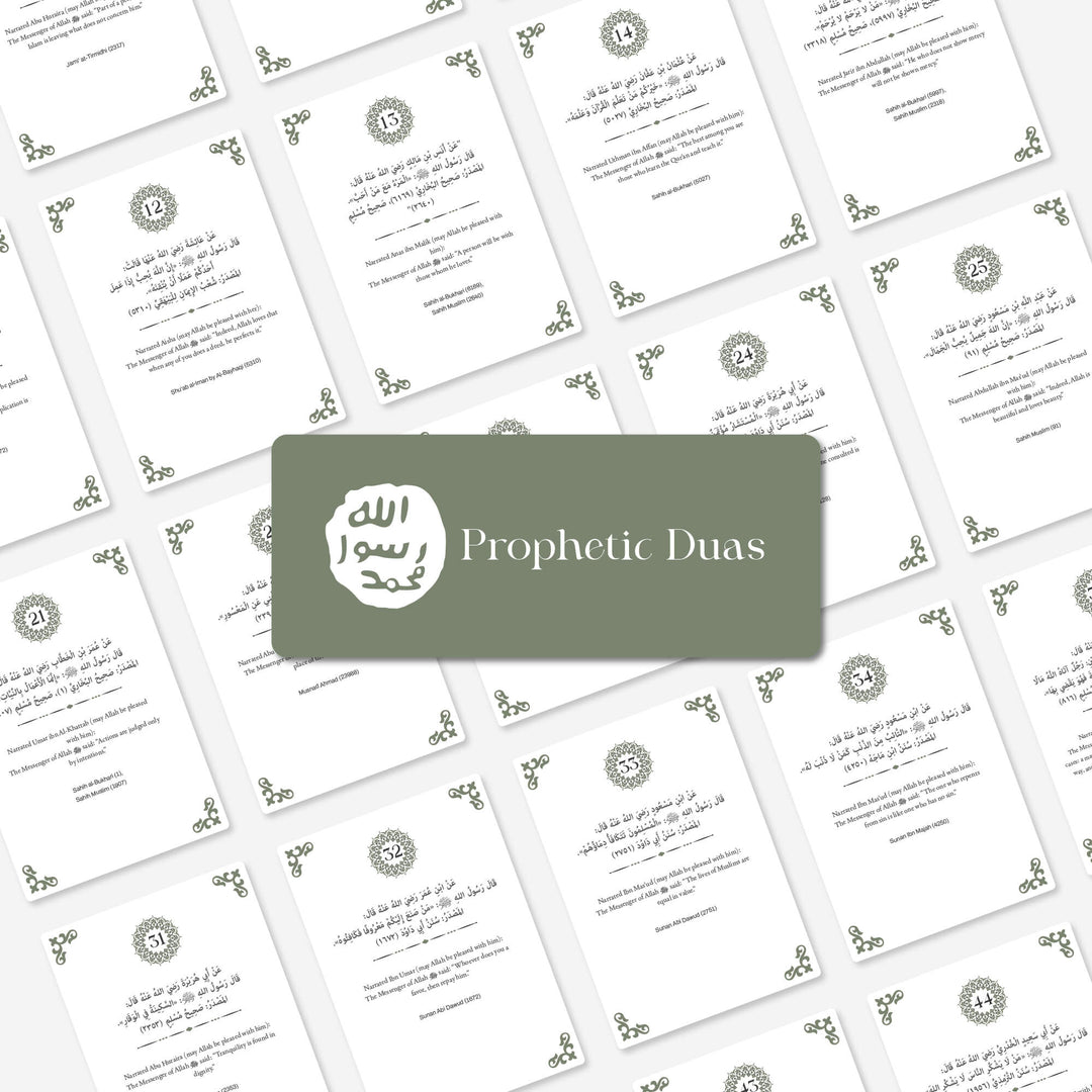 Hadis-i Şerif, Esmaül Hüsna ve Günlük Dualar Kart Seti - İslami Rehber