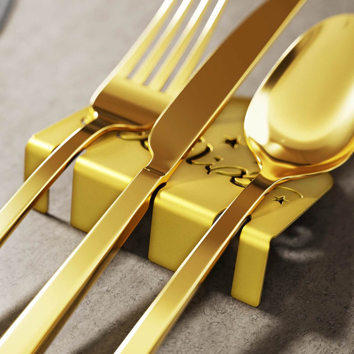 Metal Çatal Bıçak Tutucu - Ramazan Kerim İşlemeli Kubbe Tasarım Stand