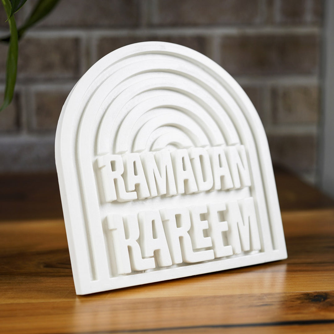 ramazan kerim yazili masa ustu el yapimi islami dekor islamicwallarttr