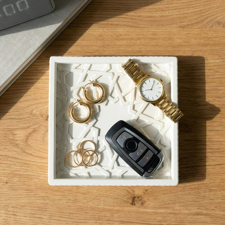 selcuklu yildizi tas tozu dekoratif tabak hem estetik hem fonksiyonel islamicwallarttr