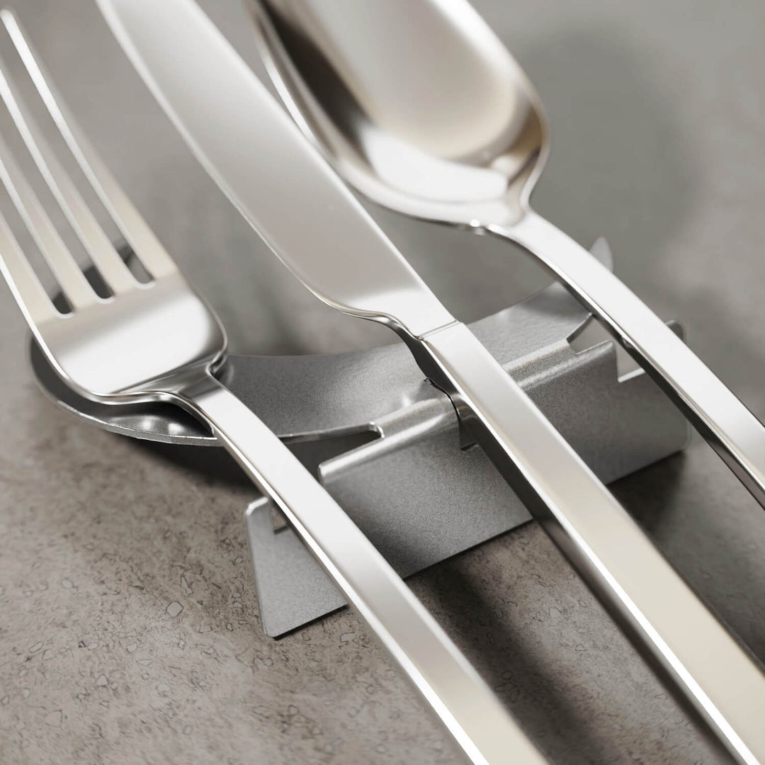 Metal Çatal Bıçak Tutucu – Ramazan Hilali Tasarımlı Sofra Aksesuarı