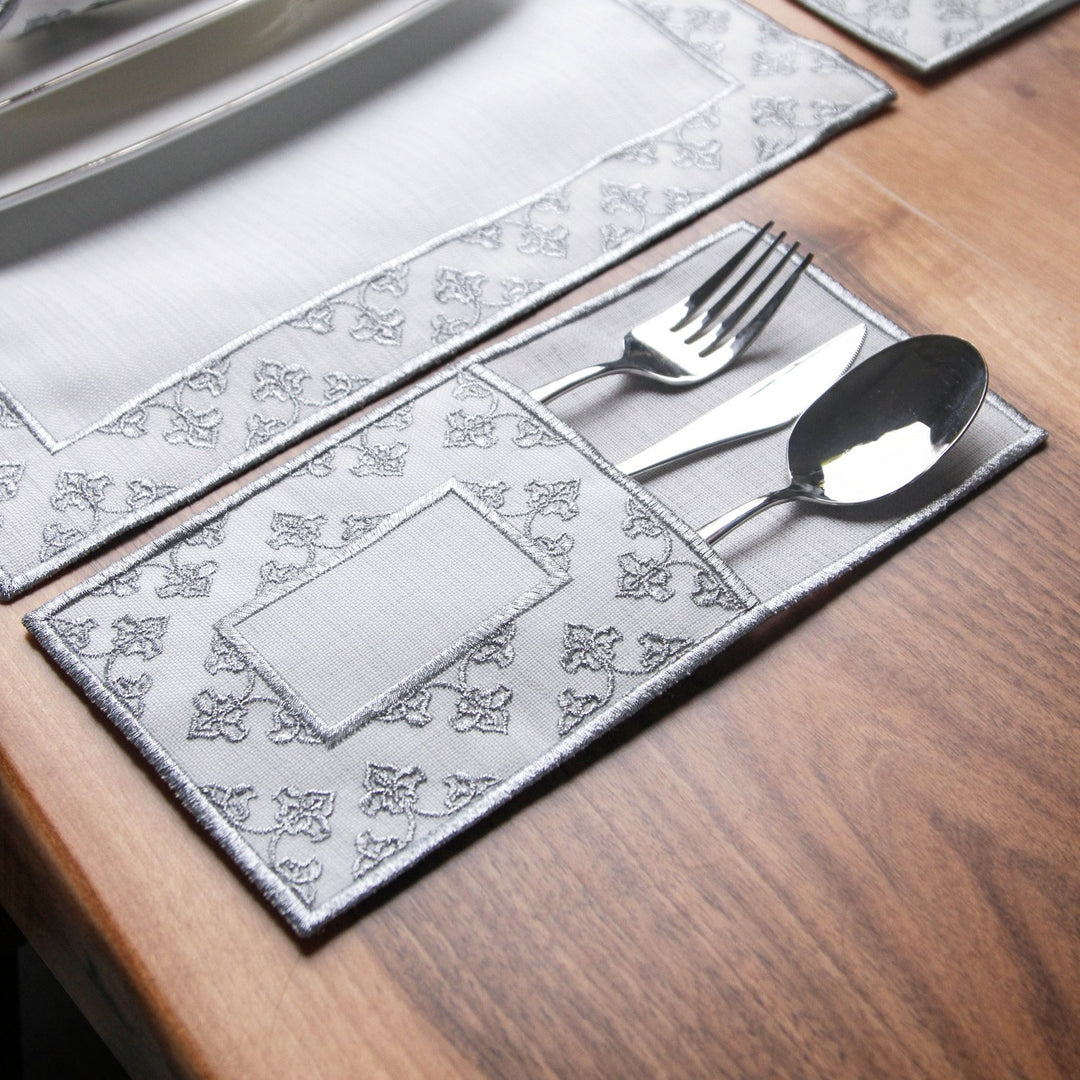 gumus nakisli ramazan catal bicak kesesi modern ve zarif masa konsepti islamicwallarttr